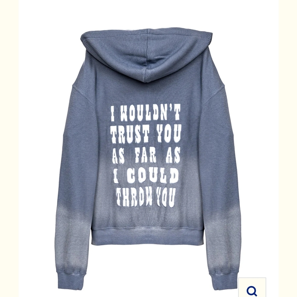 Boys Lie Blue Hoodie with Dartboard Graphic - Picture 2 of 2